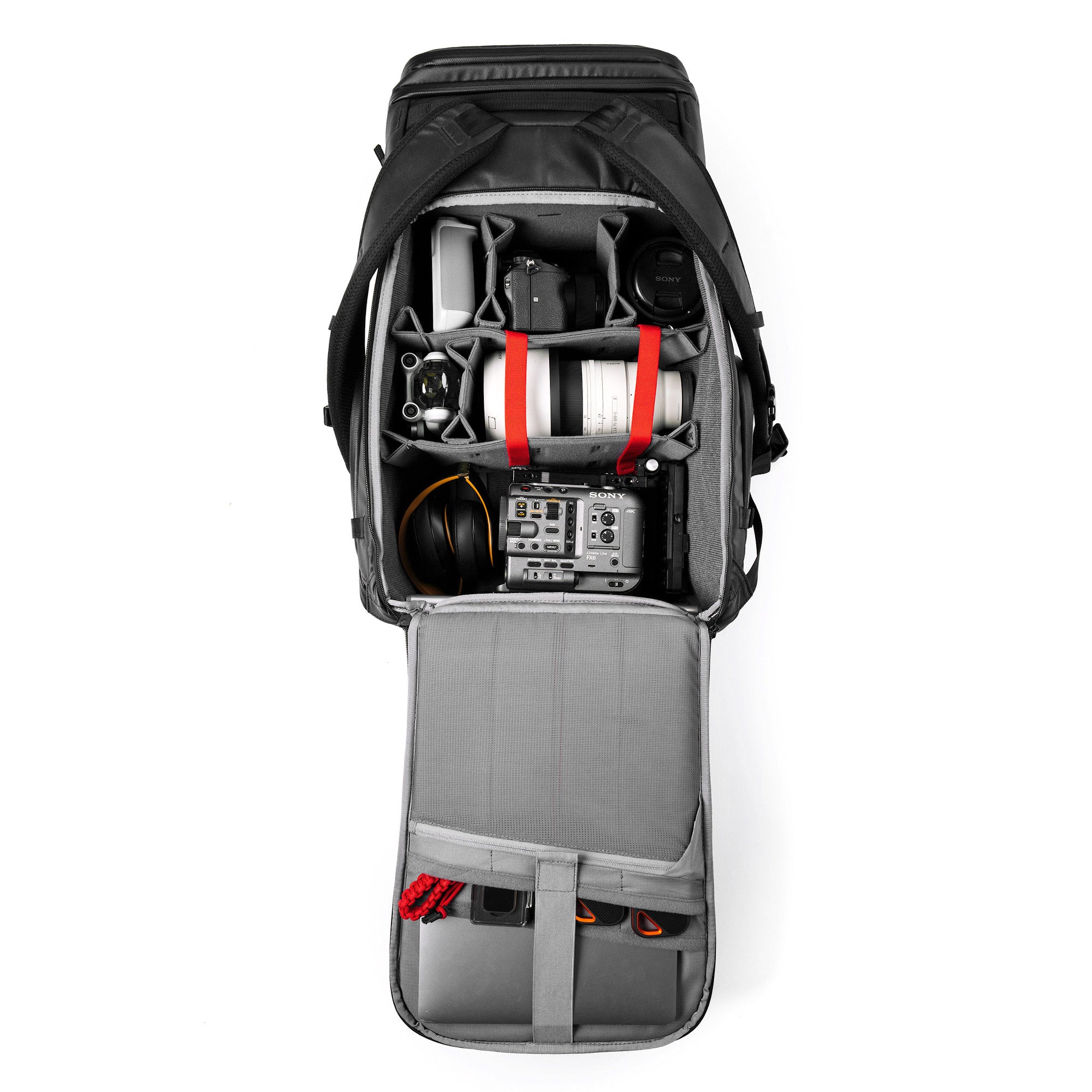 N-PVD 35L Camera Backpack with opened pannel from NANUK on a white background N-PVD 35L Camera Backpack with opened pannel from NANUK on a white background