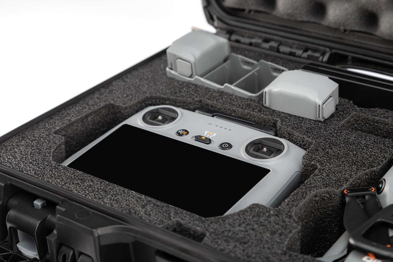 DJ Mini 5 Pro in a protective case with foam lining
