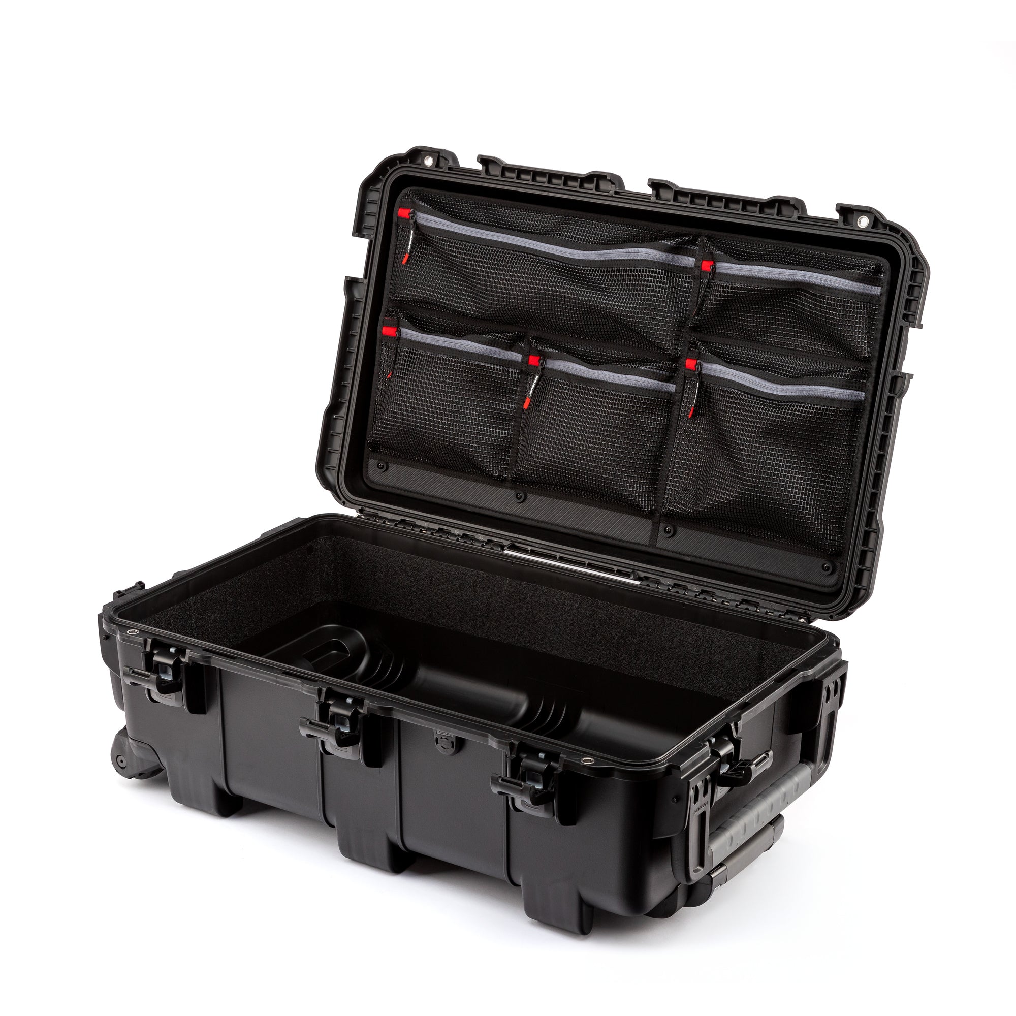 NANUK 962 Mesh Lid Organizer inside a Nanuk 962 case angle view NANUK 962 Mesh Lid Organizer inside a Nanuk 962 case angle view