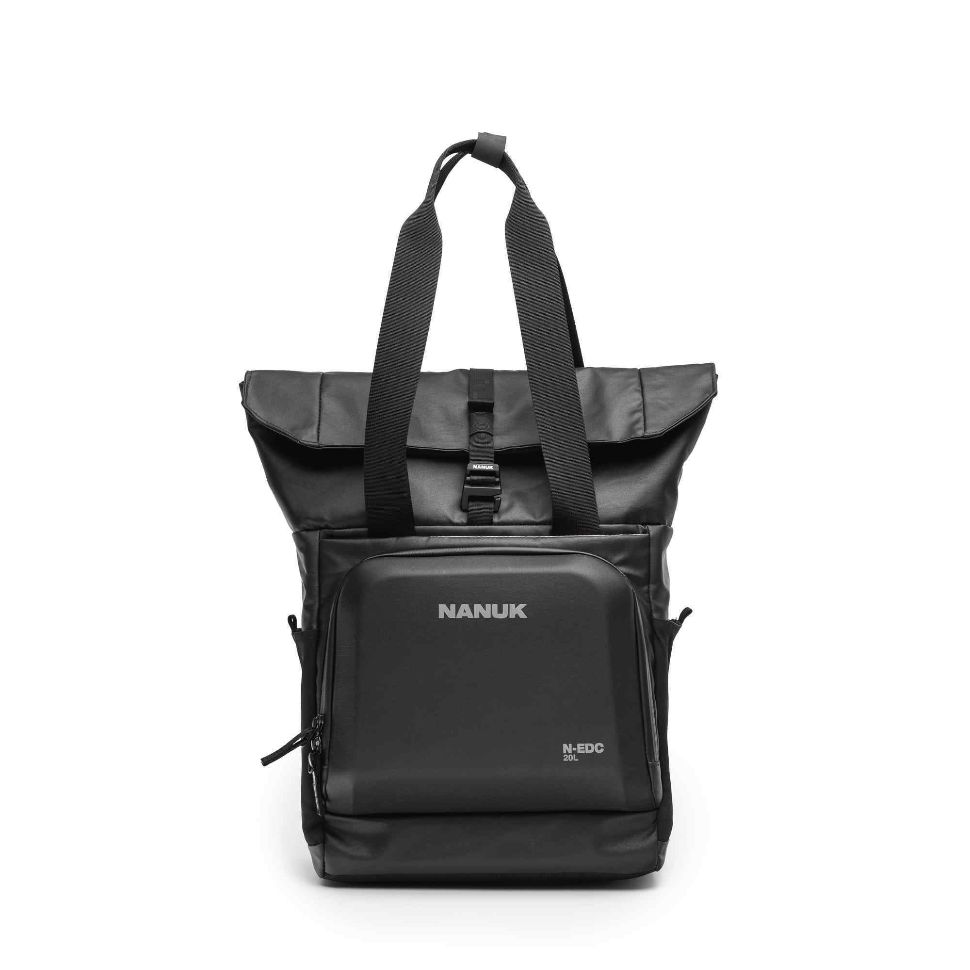 Black backpack with NANUK branding on a white background Black backpack with NANUK branding on a white background