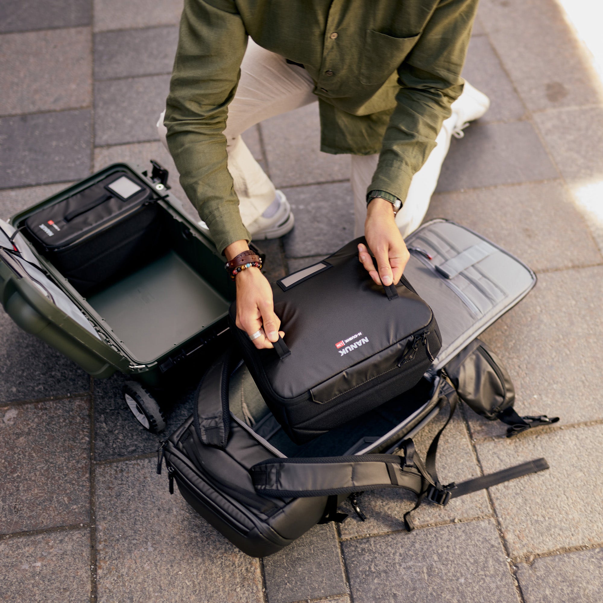 N-CUBIK organizers are meticulously designed to fit perfectly within NANUK's hard cases and bags. This seamless integration ensures that your gear remains organized and protected, allowing for effortless transitions between different carrying solutions. 