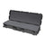 Black protective case with foam interior on a white background
