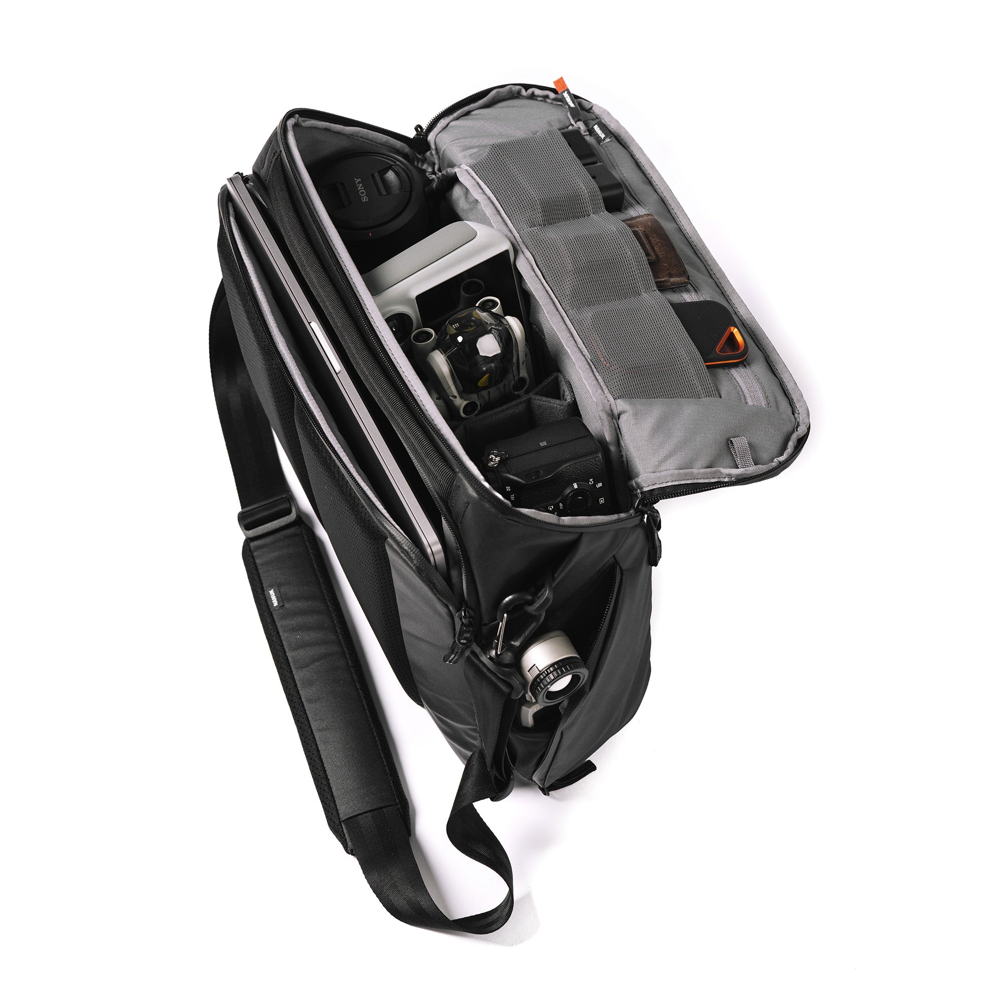 Compact, lightweight and entirely padded, the Nanuk N-PVD messenger bag Compact, lightweight and entirely padded, the Nanuk N-PVD messenger bag