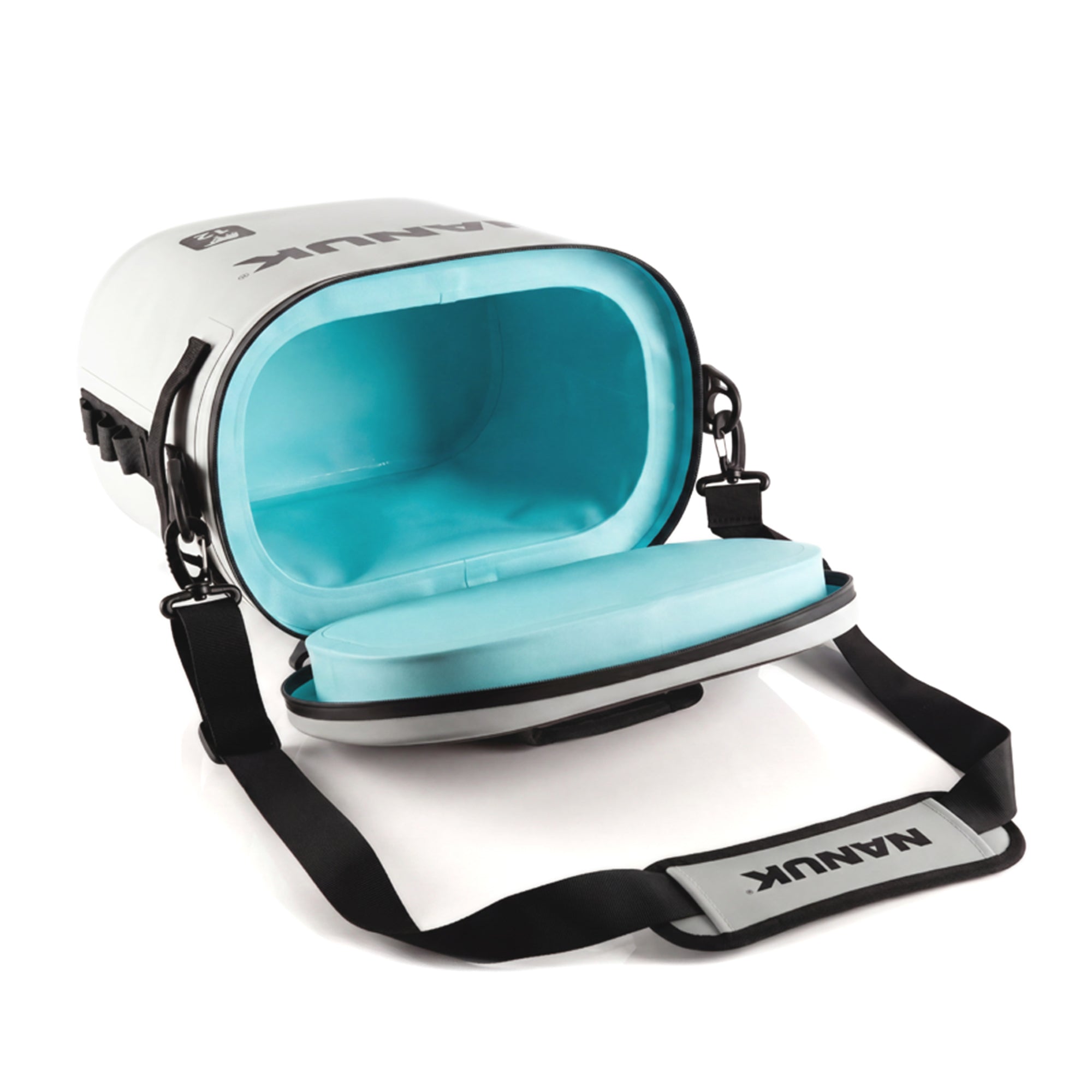 NANK carrying case with blue interior on a white background NANK carrying case with blue interior on a white background