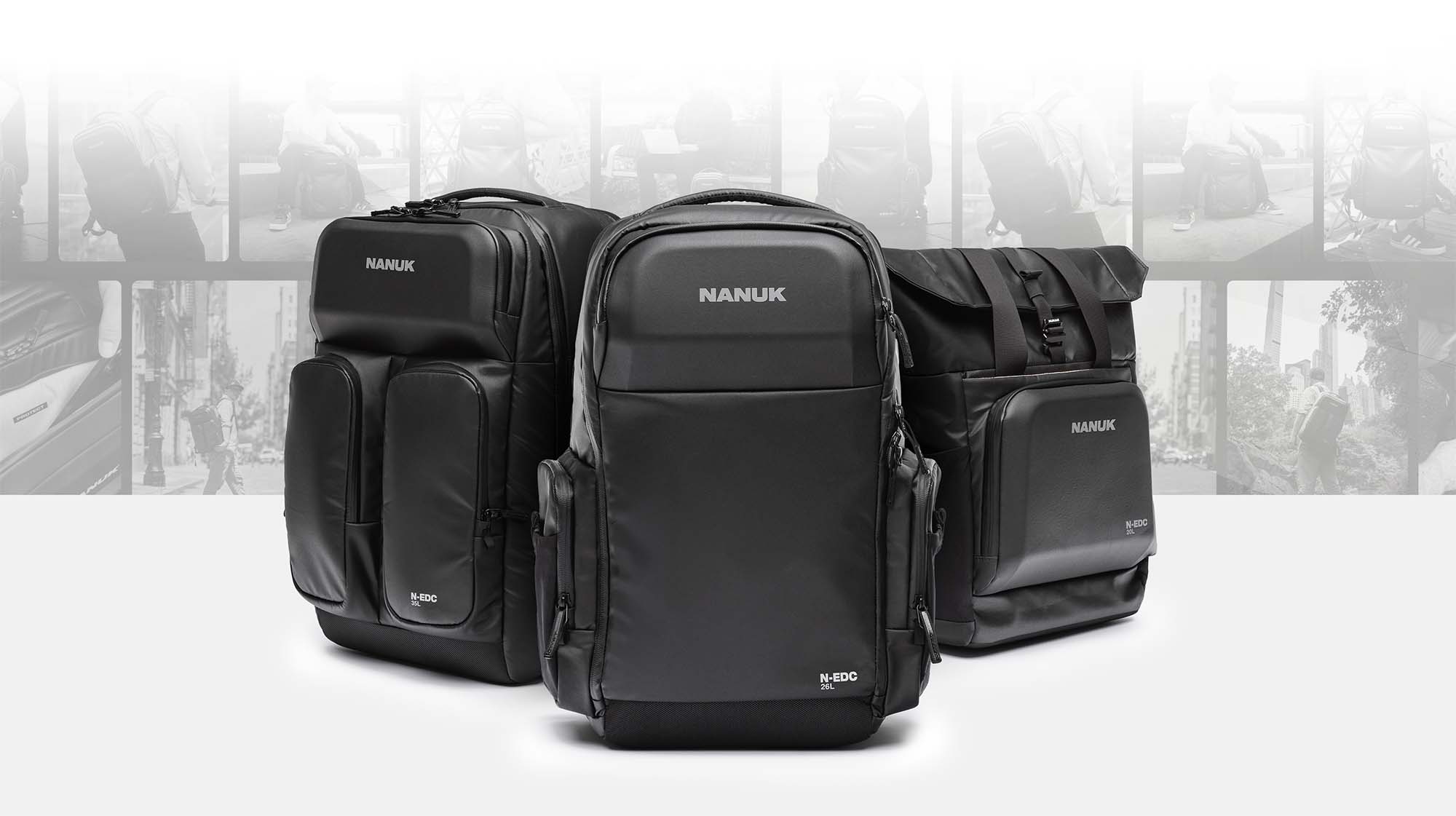 3 NANUK EDC Bags on white background