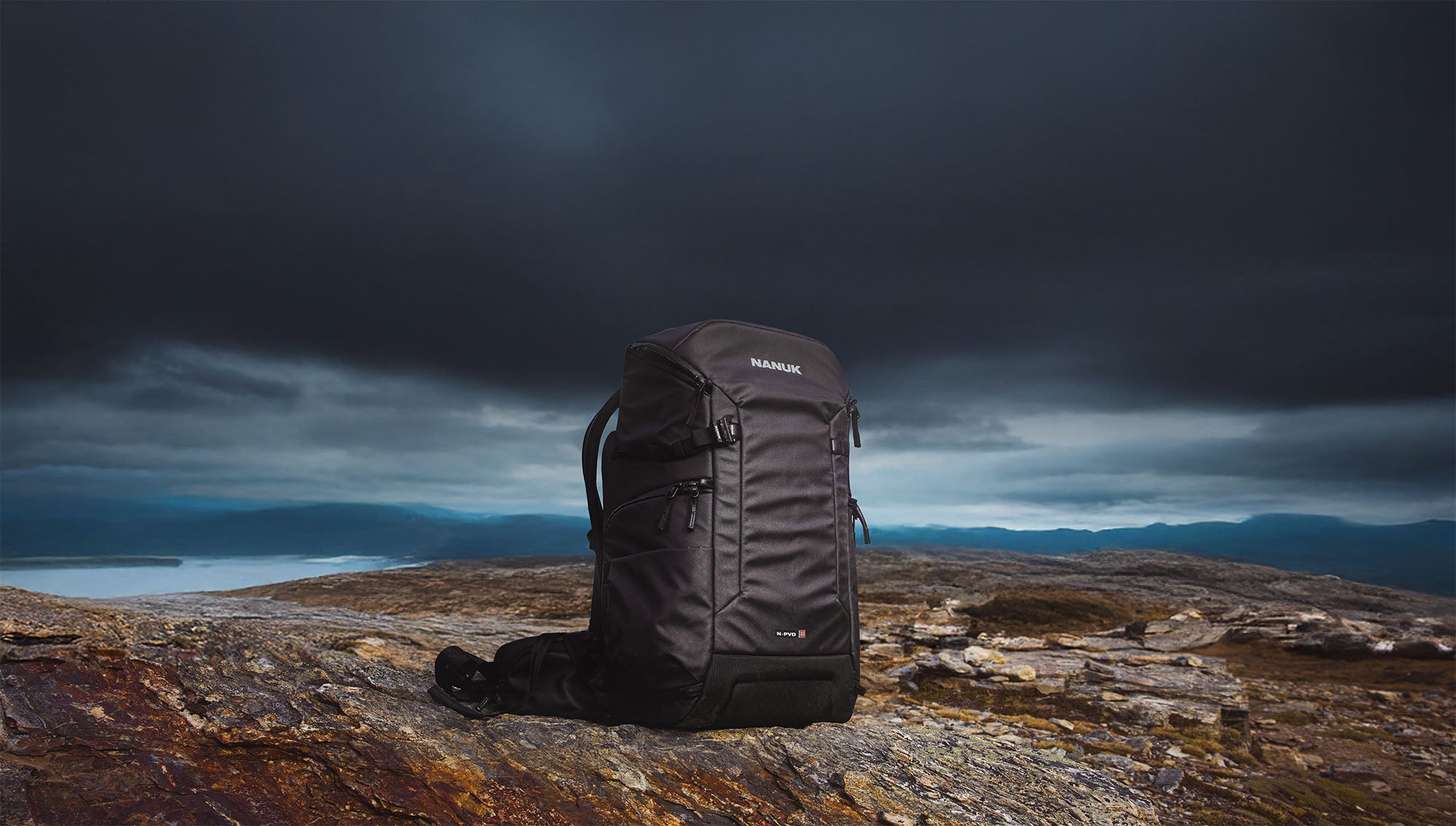 NANUK Backpack on top of mountain