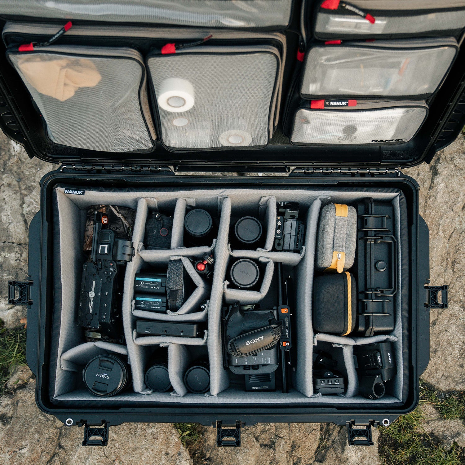 AT&E Weatherproof Hard Case For DSLR Camera & Lenses – 20" With Pluck Foam – Pelican Style