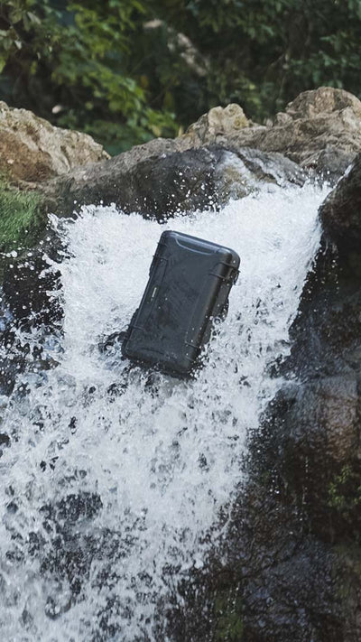 A NANUK Case filled with Photo gear gets thrown into a waterfall. The gear survives.