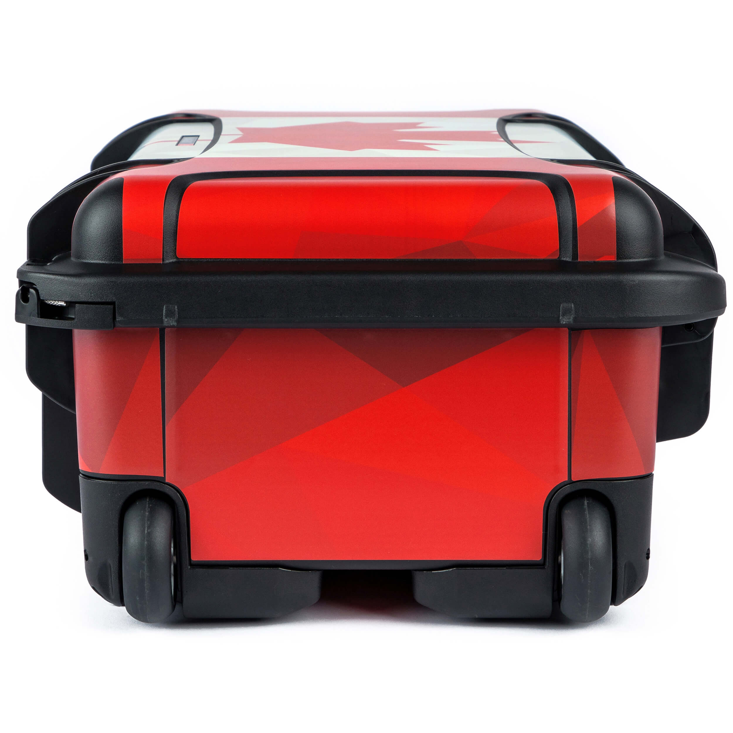 Nanuk 935 with Canadian flag skin wheels view