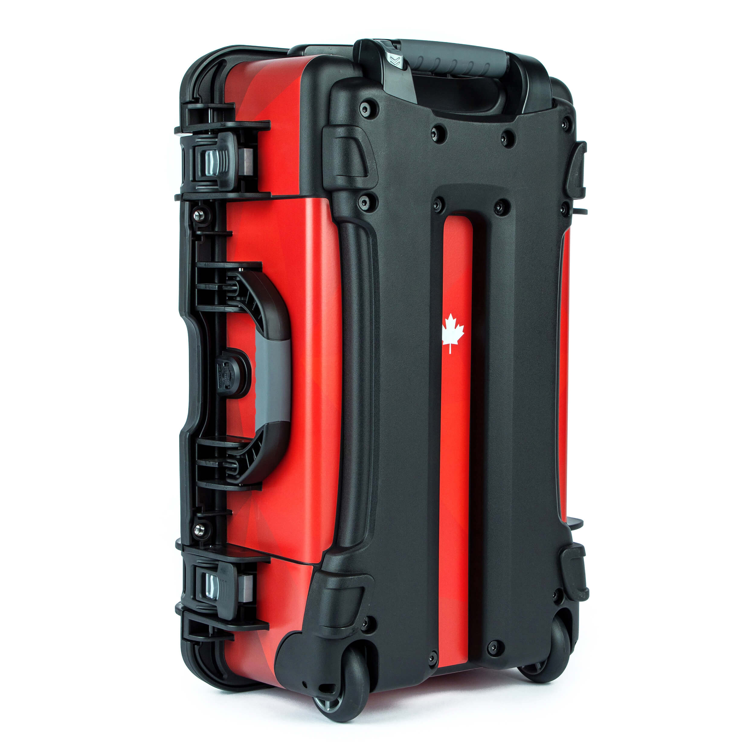 Nanuk 935 with Canadian flag skin back angle view