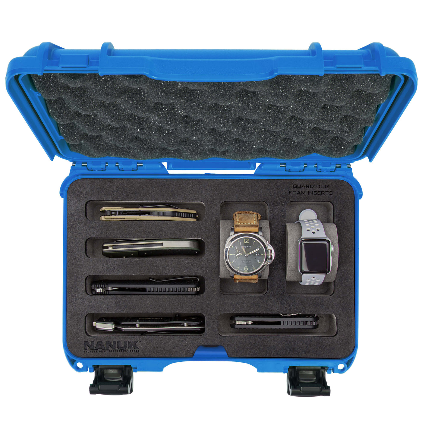 NANUK 909 2 Watches 5 Knives Case
