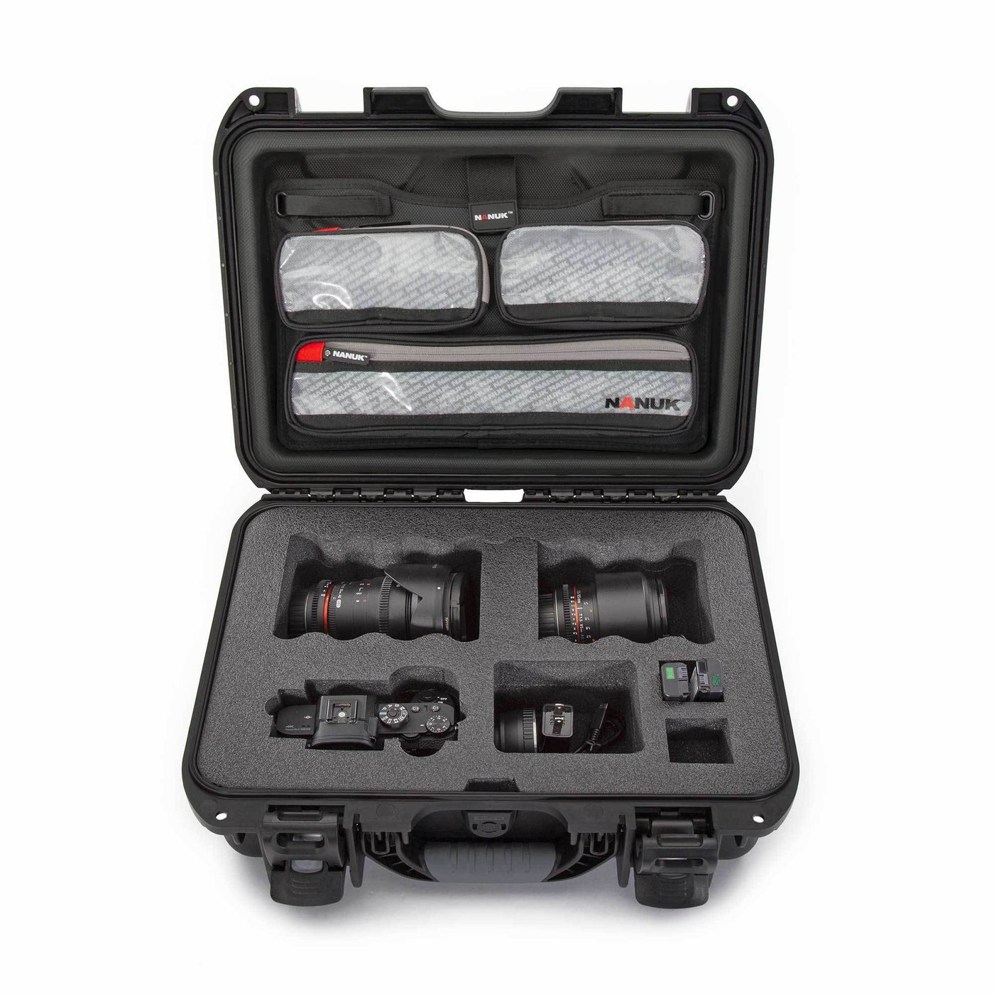 NANUK 920 for Sony A7R-Camera Case-Black-Lid Organizer-NANUK