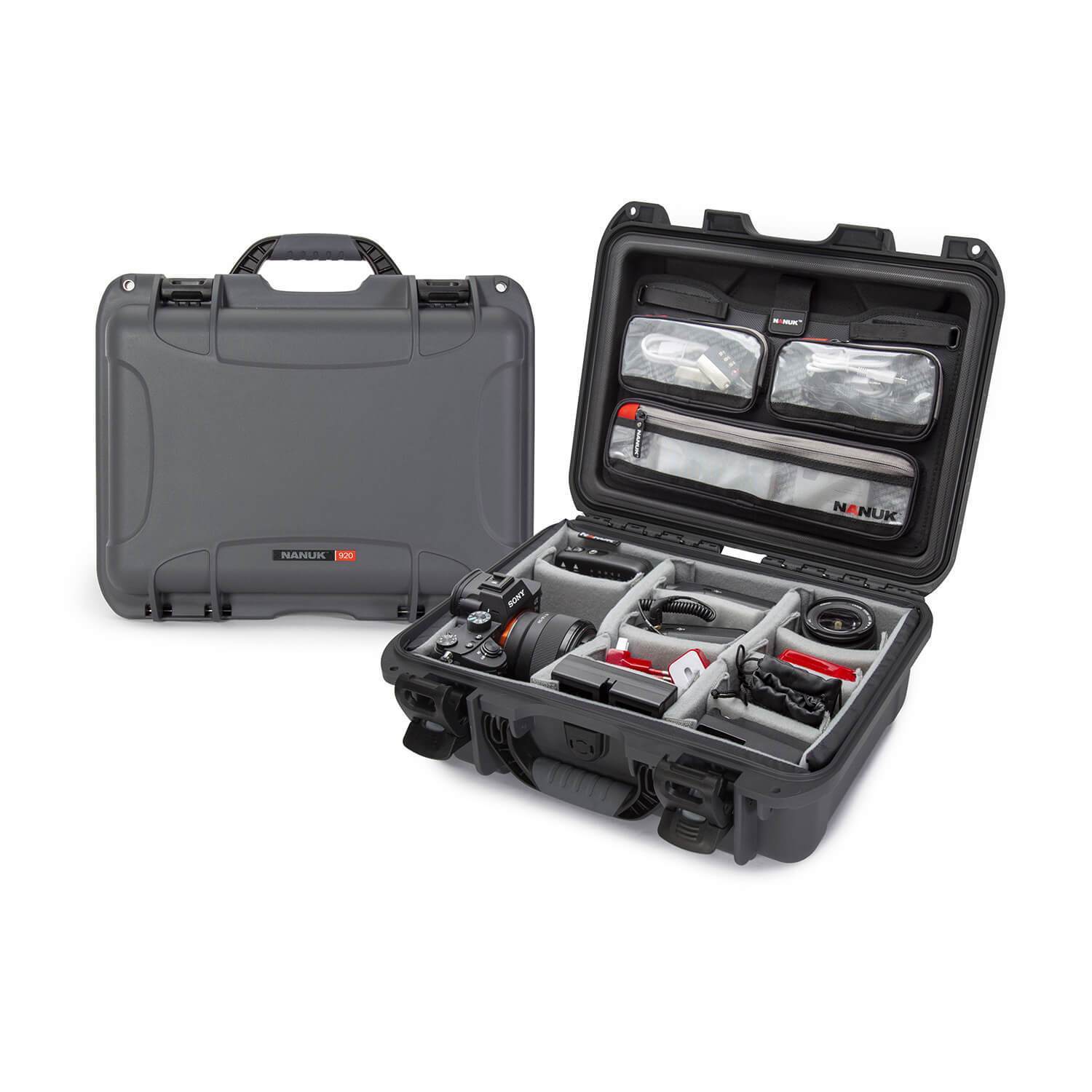 NANUK 920 Pro Photo Kit-Camera Case-Graphite-NANUK