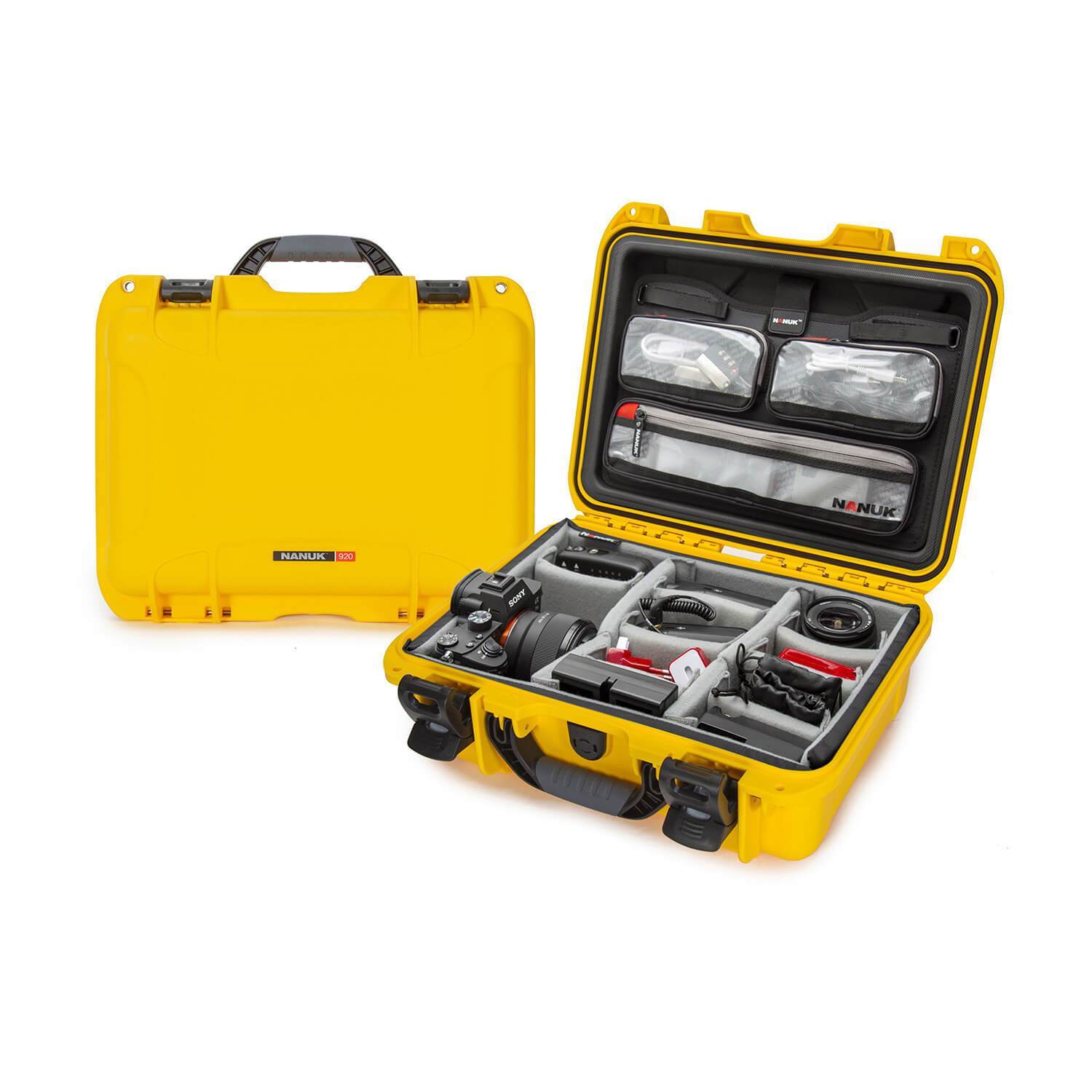 NANUK 920 Pro Photo Kit-Camera Case-Yellow-NANUK