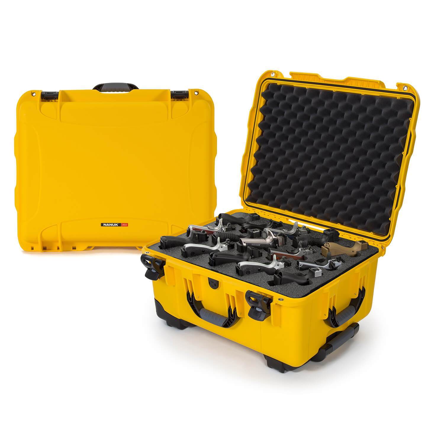 NANUK 950 15 UP Pistol Case-Gun Case-Yellow-NANUK