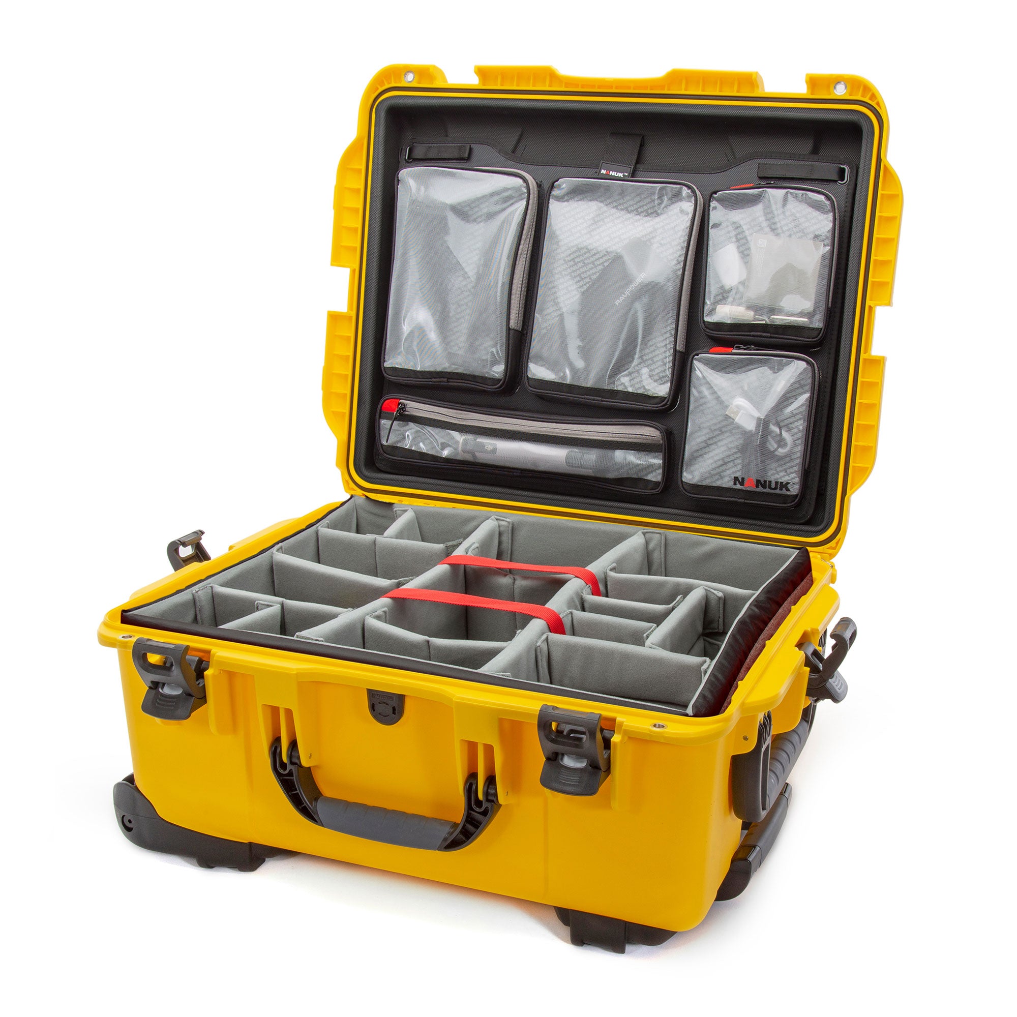 NANUK 955-Nanuk Case-Yellow-Padded Divider + Lid Organizer-NANUK