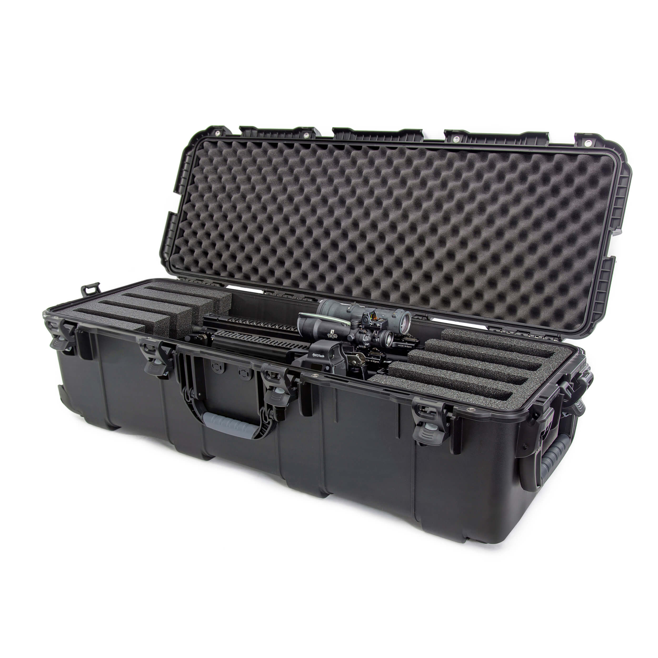Heavy Duty Tactical Hard Rifle Case Wheeled Custom Padding Lockable Gun  Storage 26509026815