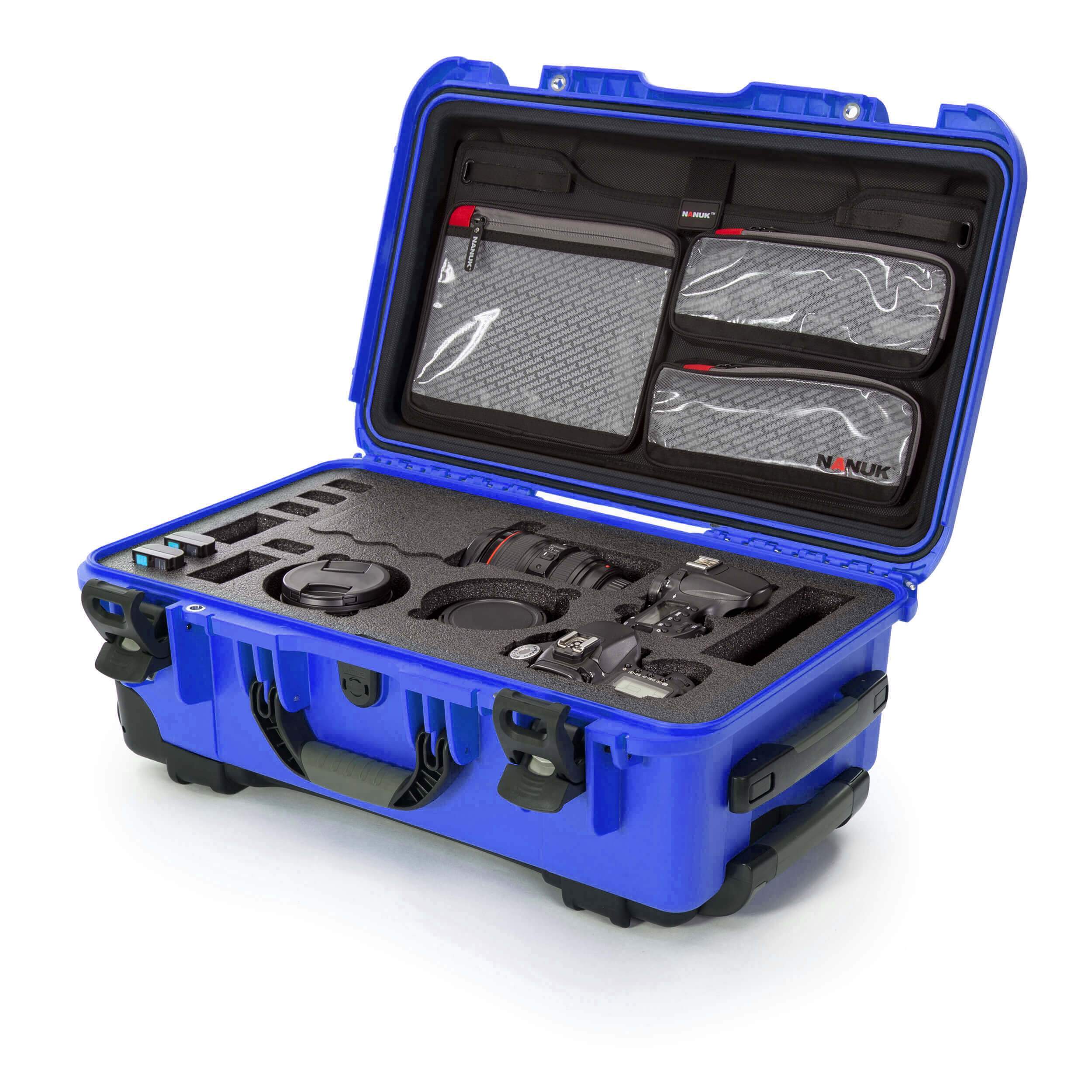 NANUK 935 DSLR Camera Case-Camera Case-Blue-Lid Organizer-NANUK